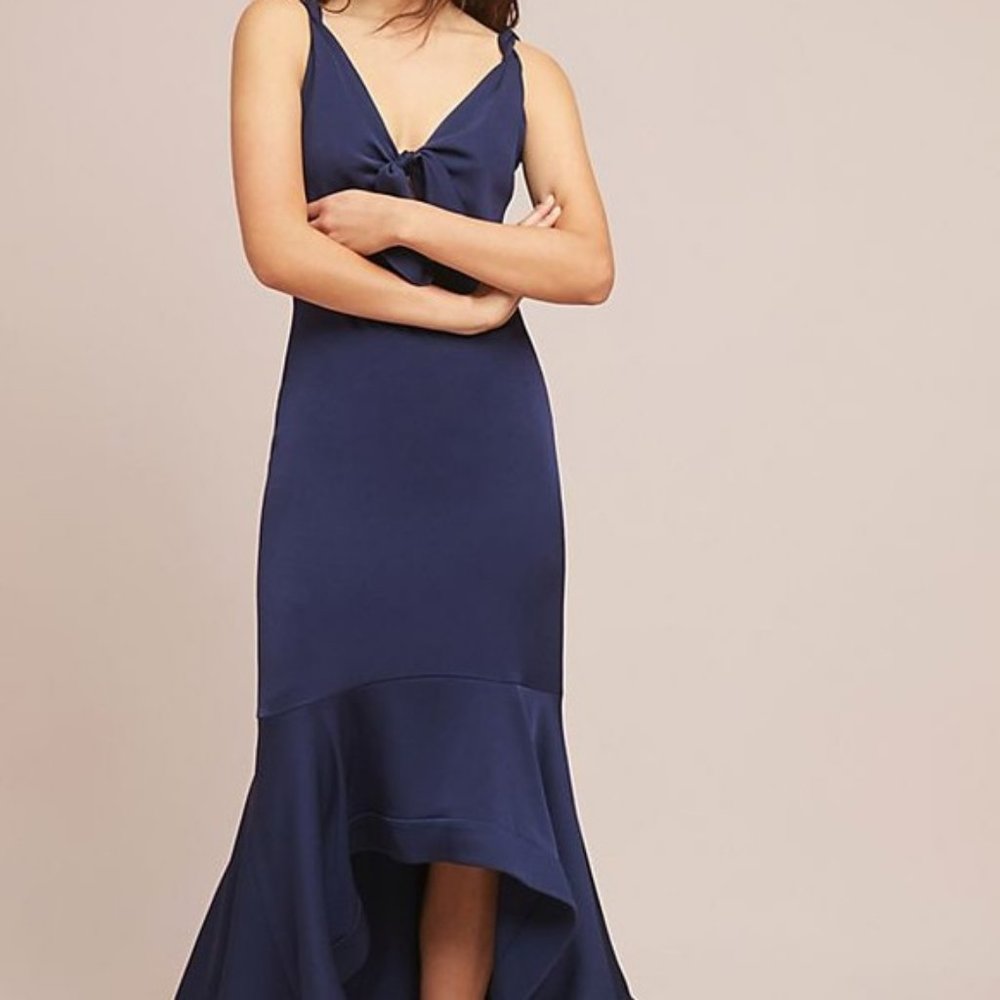 Shoshanna Midnight Ibiza High-Low Mermaid Gown 6